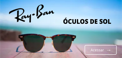 Óculos de Sol Ray Ban com o melhor preço em até 12 ou 5% off no boleto.