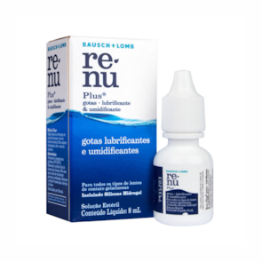 Colírio Umidificante Lente de Contato Renu Plus 8 ml Colírio Umidificante Lente de Contato Renu Plus 8 ml
