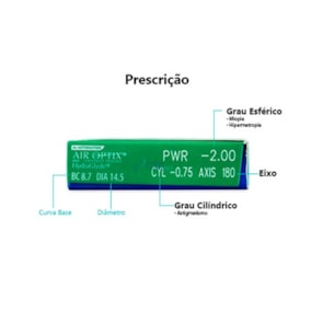 Lentes de Contato Air Optix Hydraglyde Toric