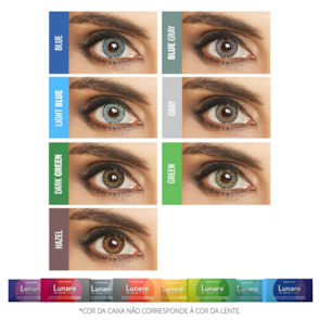 Lentes de Contato Lunare Mensal - sem Grau Lentes de Contato Lunare Mensal - sem Grau
